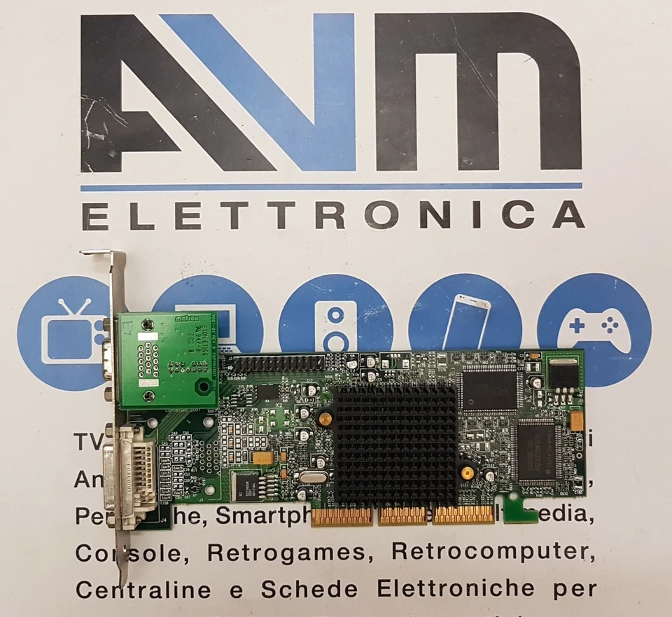 Scheda video AGP Matrox Millennium Parhelia P650 G550 G450 G400 Dual-Head DVI - Immagine 2 di 2