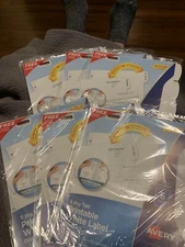 6 SETS- AVERY 5 BIG TAB PRINTABLE LABELS