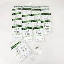 Ortronics OR-KSFP4-88 Single Gang Plastic Faceplate 4 Hole White Lot of 20 NEW