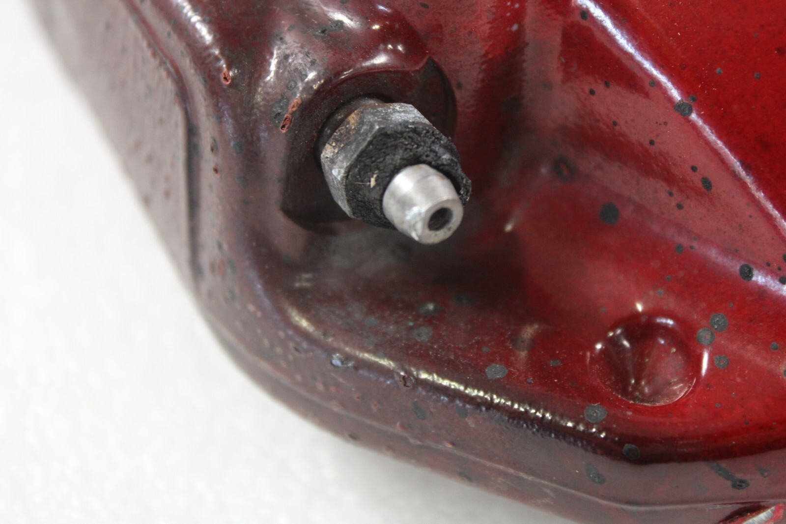 Ferrari California, LH, Front CCM Brake Caliper, Red, Burn Dmg, Used, P/N 251510