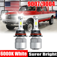 9007 LED Headlight Bulbs 6000K White for Ford F-150 F150 1997-2003 F250 97-2004