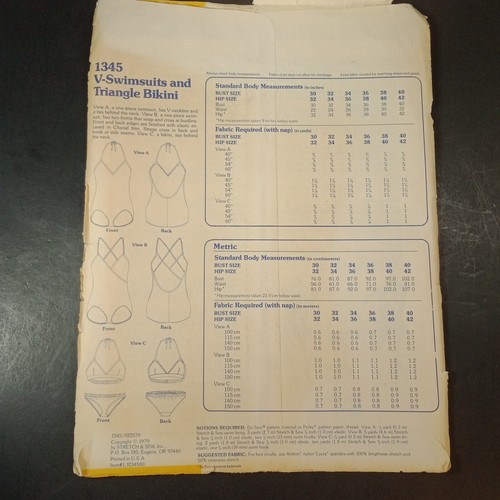 Vintage Stretch & Sew UNCUT Pattern Lot Of 5; 1970's 1980's - Picture 10 of 10