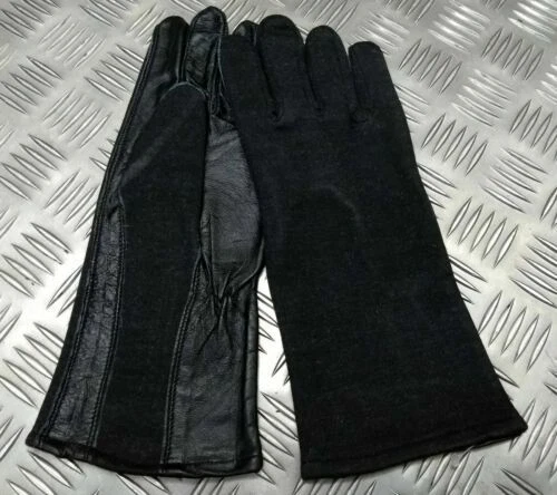 Gants et moufles noirs en cuir pour homme