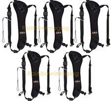  5 Pcs Quick Rapid Single Shoulder Sling Black Belt Black Strap for DSLR Camera
