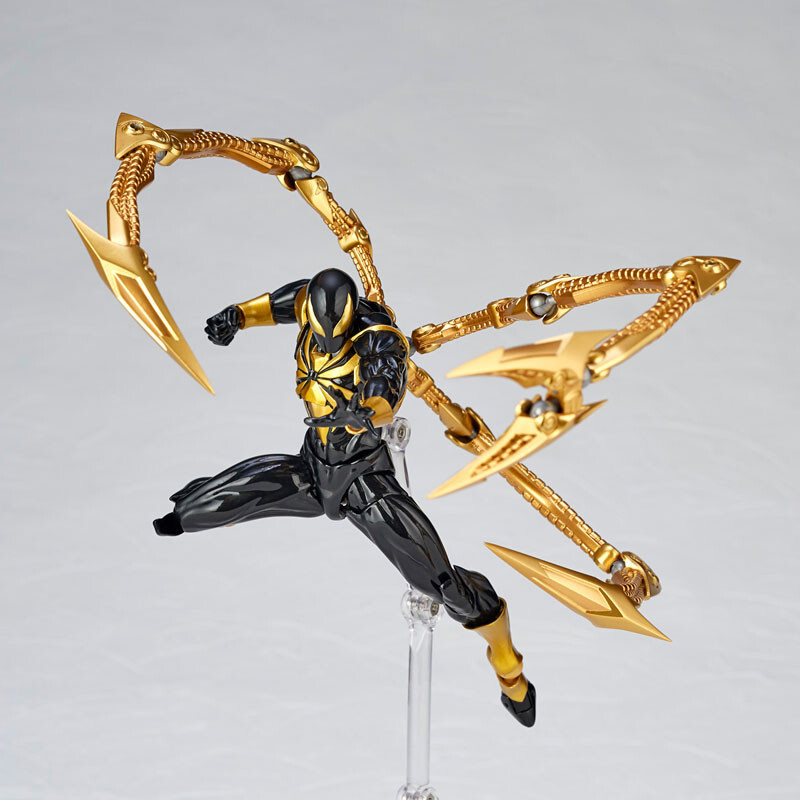 Revoltech Kaiyodo Amazing Yamaguchi Iron Spider BLACK Ver. JAPAN