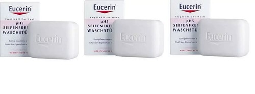 3 PCS LOT EUCERIN PH5 non-alkaline soap (Total 3x100g)