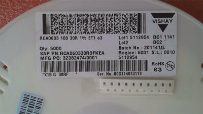 50 x Dickfilmwiderstand - 30 Ohm - 100 mW - 1% -  0603 - NEU