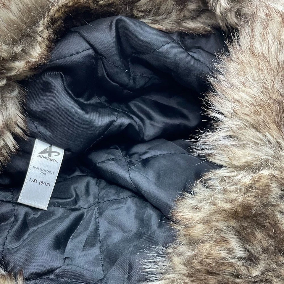 Sombrero de invierno forrado de piel para niños Athletech Foto 3 de 3