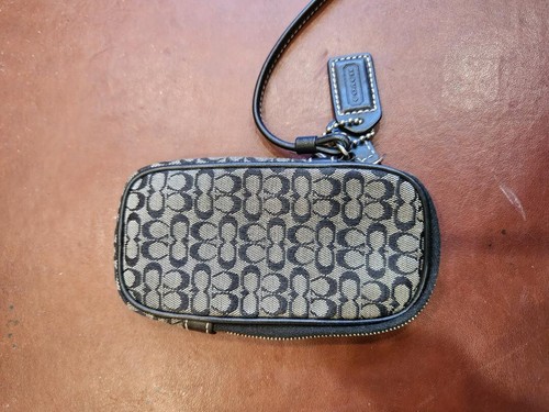 Coach Wallet Phone Case Black 5" x 3" - Zdjęcie 2 z 2