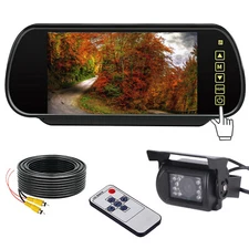 7'' Rear View Backup Camera Parking System Night Vision Monitor For Caravan SUV