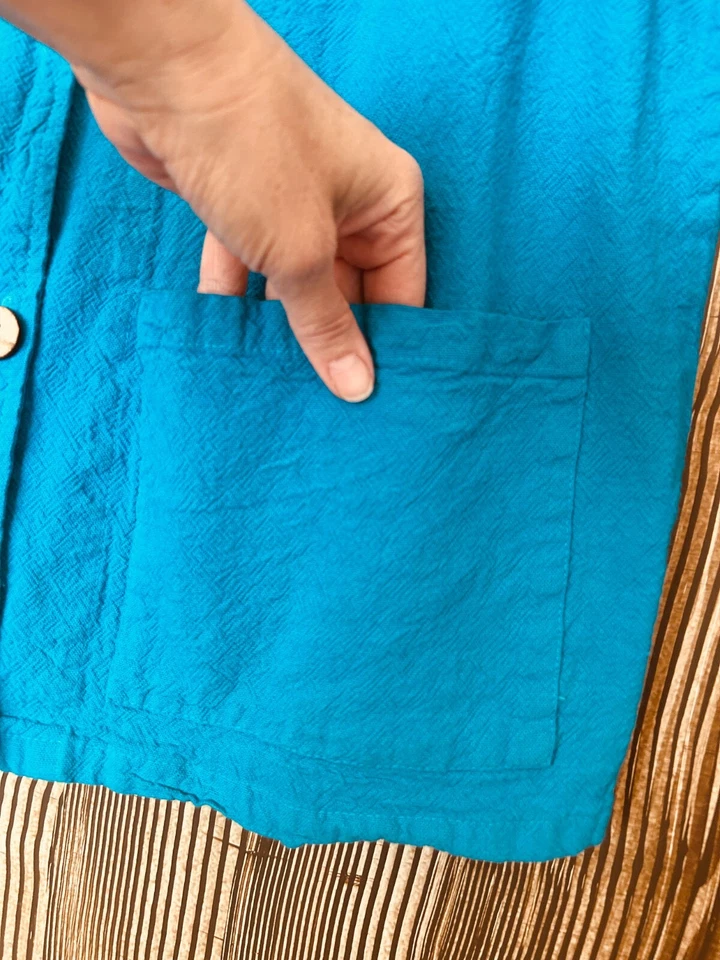 Туника на пуговицах жилет Aries & Taurus Lagenlook сделано в США с вычурными карманами размер S увеличенный размер - Изображение 2 из 4