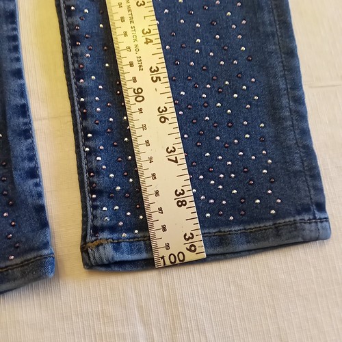 Girls Jordache Skinny Light High Rise Blue Jeans Sz 18 NWT sparkles - Picture 5 of 16
