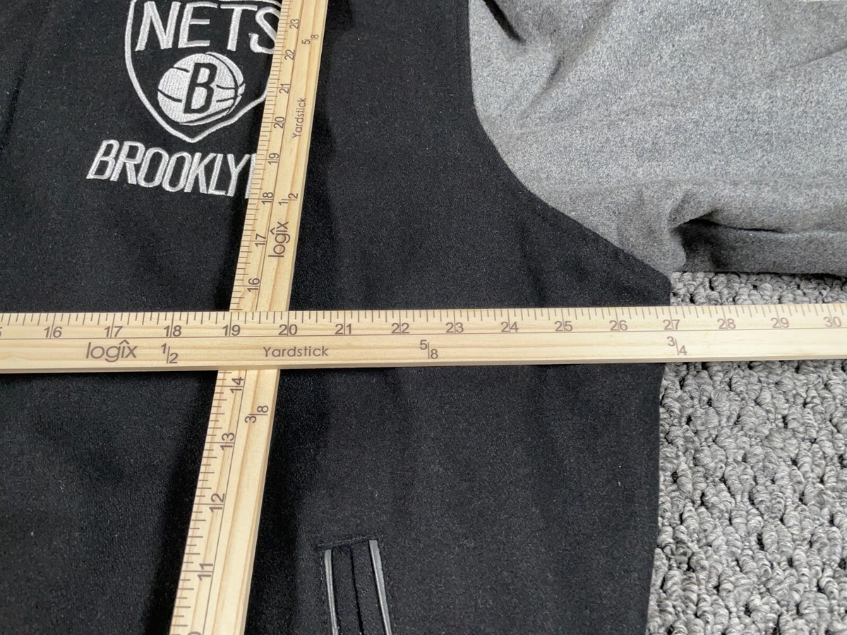 JH Design NBAスタジャン Brooklyn nets JH Design Brooklyn Nets Reversible Wool Bomber Jacket Adult