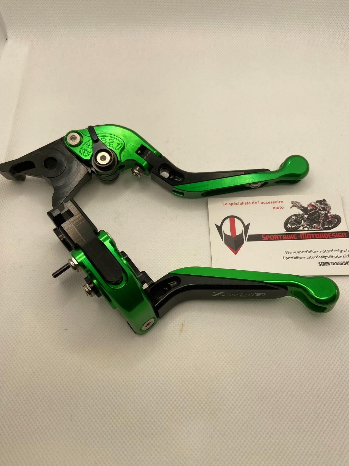 Leviers Z750 Kawasaki repliables de frein et embrayage
