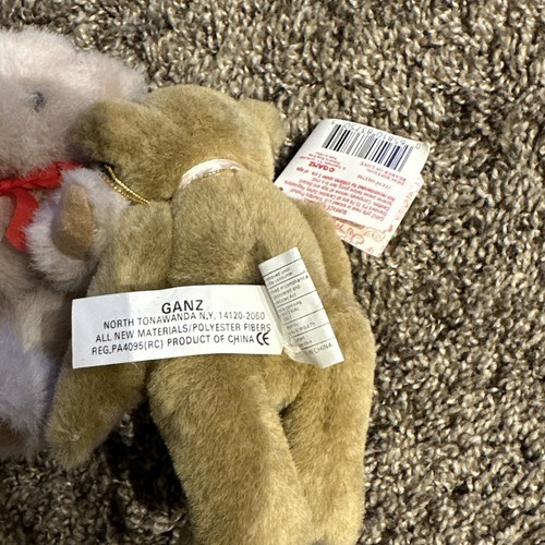 Ganz Teddy Bears Jointed Bearer of Love 1997 with tags and tac pin EUC & 2nd Bea - Picture 8 of 10