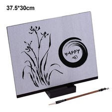 Reusable Buddha Board Artist Board Paint with Water Brush  Stand Release W2A3