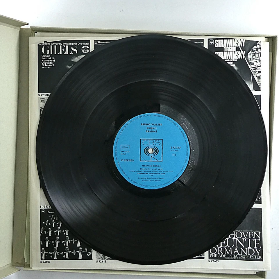 4 Lp Box Bruno Walterdirigiert Brahns Columbia Symphonie Orchester Symphonies1-4 - Bild 3 von 4
