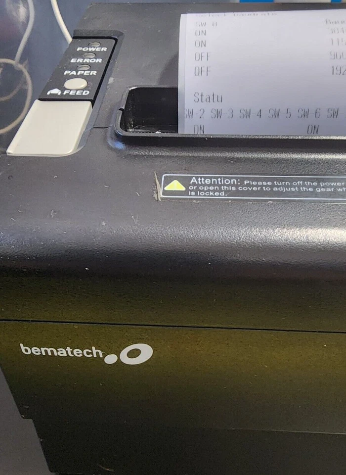 Bematech Logic Controls LR2000 SERIES THERMAL POS PRINTER USB SERIAL - Image 2 of 4