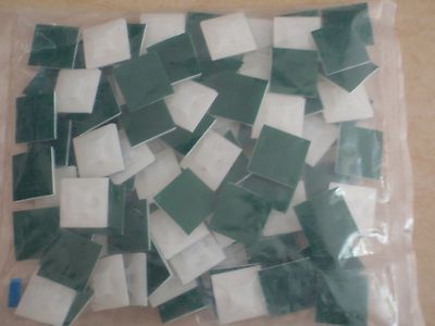 100PC CABLE ZIP TIE WRAP ADHESIVE MOUNTING BASE HS101 WHITE 7/8'' X 7/8''