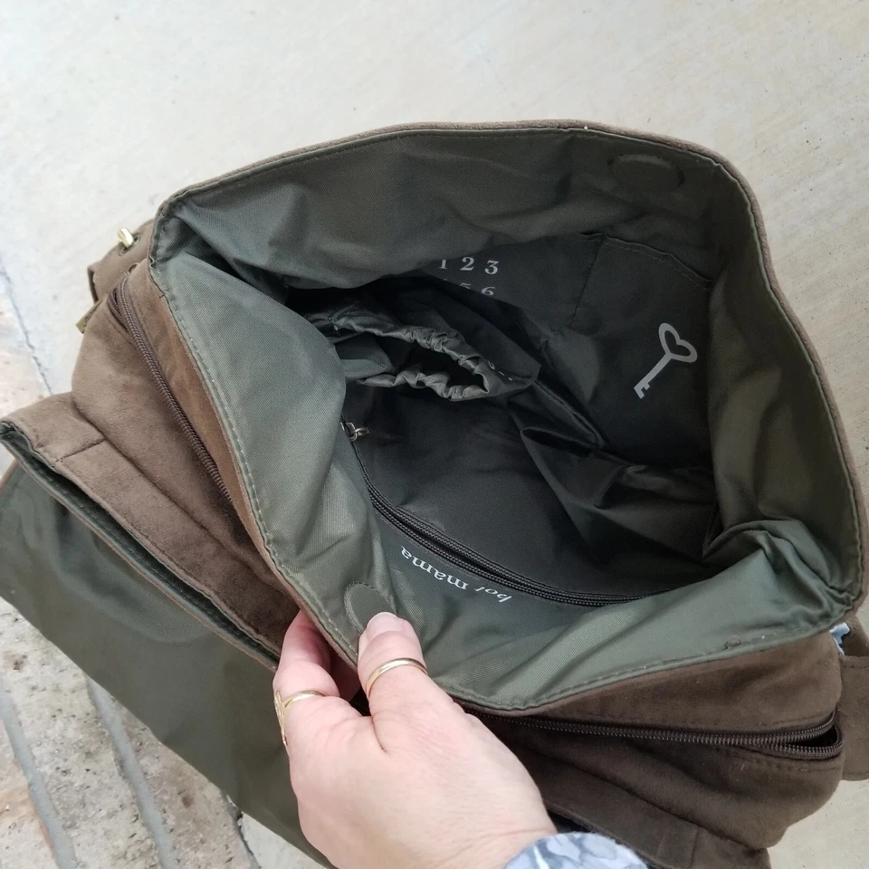 Wendy Bellissimo Bolso de Pañales Camuflaje Marrón/Bolso Mensajero XL Foto 4 de 4