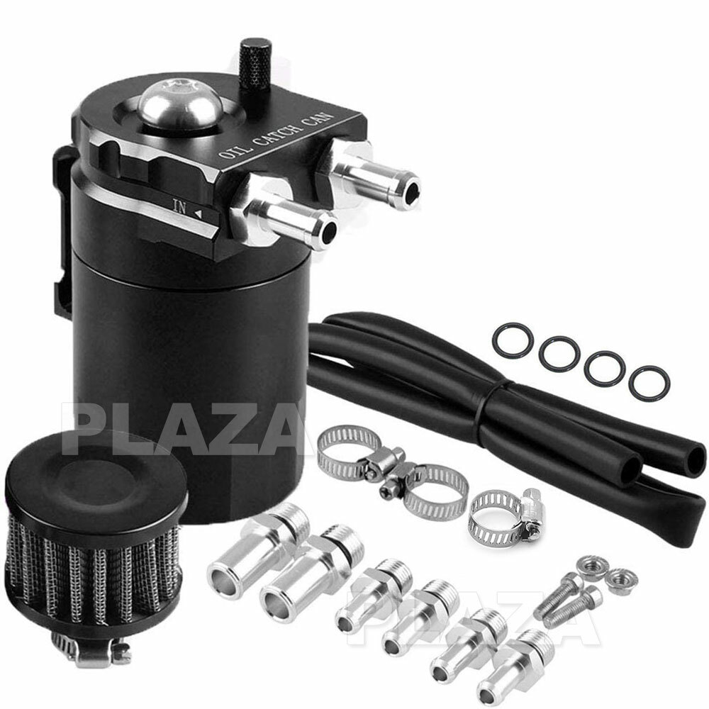 Oil Catch Can Breather Universal Baffled Diesel Reservoir Tank Petrol