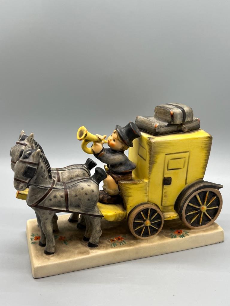 Hummel Goebel The Mail is Here Figurine Boy with Horn and