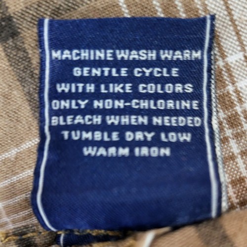 American Rug men's 40 Casual Plaid Cargo Shorts Brown & White Checkered Pockets - Picture 7 of 9