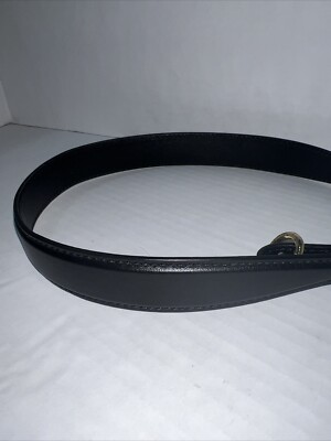 Ulla Johnson Black Leather Belt Gia Twisted Buckle Belt - Black Leather – Woodlands main image 3