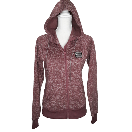 Billabong Women's Purple Full Zip Heavy Hoodie Fleece Lined Size XSm Pre-Owned