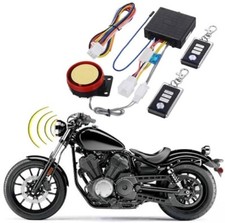 DC12V Motorcycle Anti-theft Alarm Security System Remote Control Engine Start...
