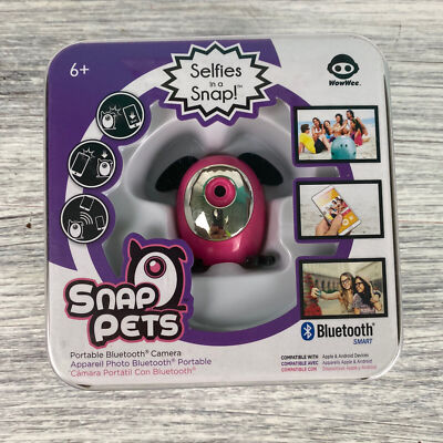 Portable Bluetooth Camera WowWee PINK SNAP PETS Selfies in a Snap!