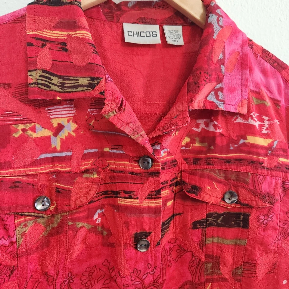 Chaqueta Chicos Mujer Mediana Seda Rosa Arte Para Usar Ligera Artística Acuarela Foto 2 de 4