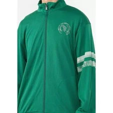 Champion Winged Foot Retro Mesh Game Day Attack Jacket Adult X-Large Green White