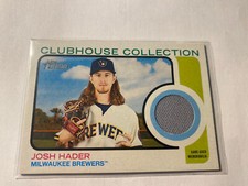 2022 TOPPS HERITAGE JOSH HADER CLUBHOUSE COLLECTION JERSEY PATCH RELIC