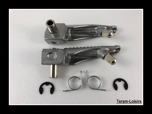 Paire Cales Pieds Repose Pieds pour Kawasaki Ninja 650 R de 2006 à 2015 NEUF - Photo 6/6