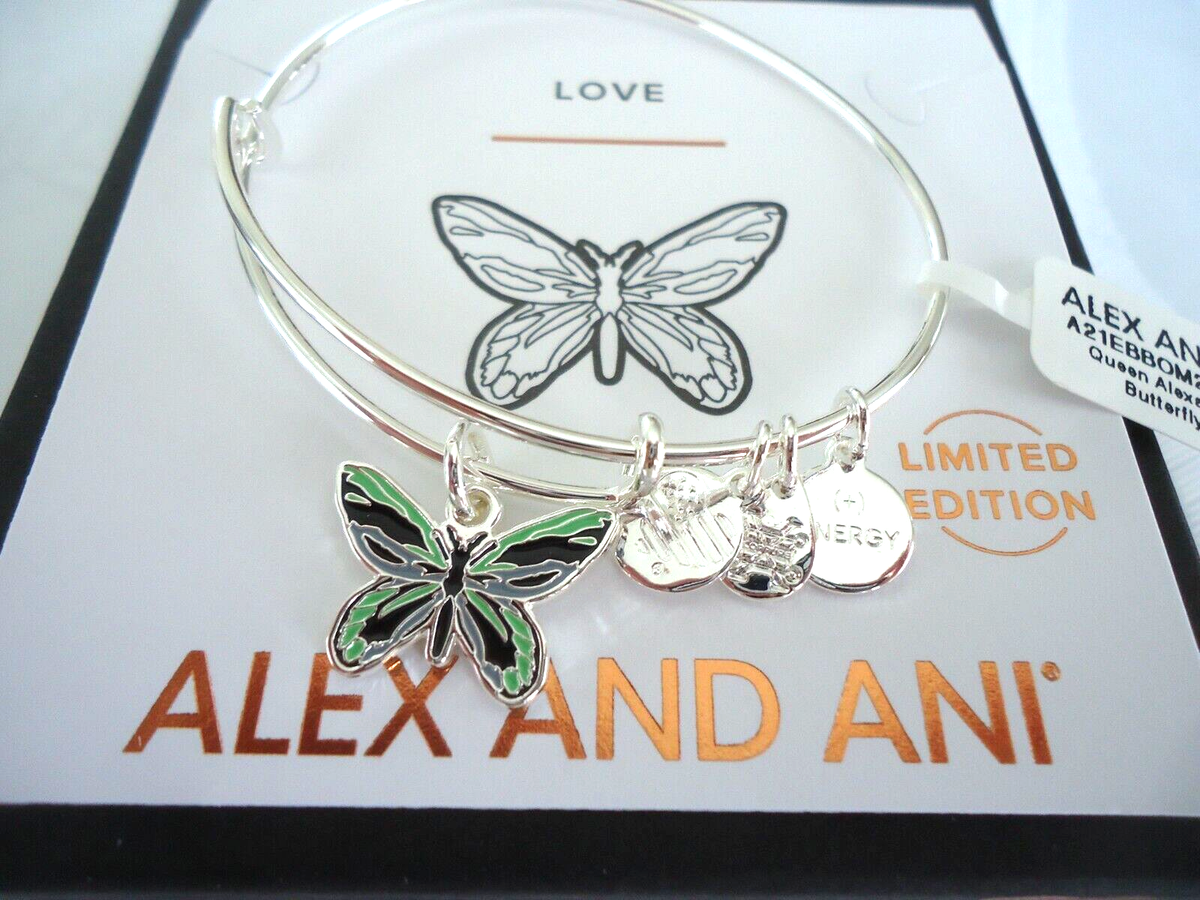 Alex and Ani QUEEN ALEXANDRA BIRDWING BUTTERFLY Bangle New W/Tag - Main Image