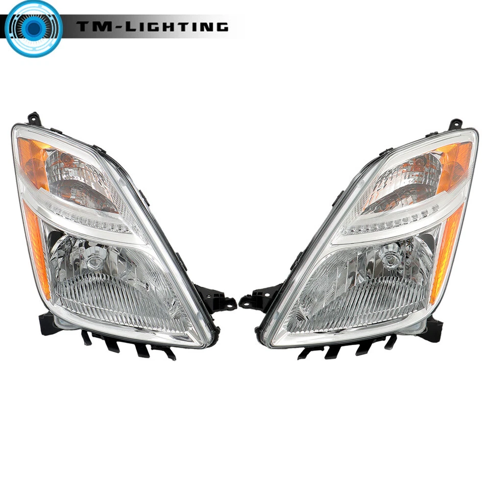 Faros laterales izquierdo+derecho cromados para Toyota Prius 2006 2007 2008 2009 halógenos Foto 2 de 4
