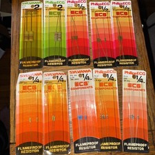 QTY 32pc Ohm 2W 1/4w 1/2 FLAME PROOF POWER CARBON FILM RESISTORS New Group Lot