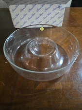Vintage Princess House Heritage Crystal Chip and Dip Bowl Cocktail Server No 401