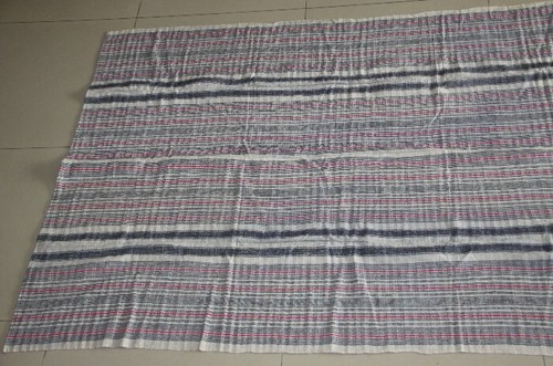 Vintage Big miao' homespun local cloth hand-woven fabric textile bedspread 230cm - Picture 3 of 8