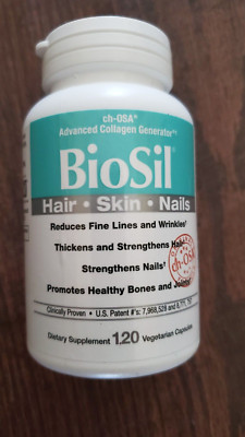 BioSil ch-OSA Advanced Collagen Generator 120 Veg Capsules Hair Skin Nails