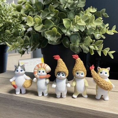 KITAN CLUB Gashapon Mofusand Fried Shrimp Tempura Figurines Capsule Toy Figure
