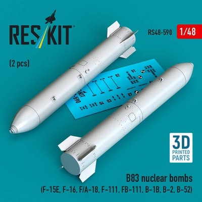 ResKit RS48-590 1:48 B83 Atombomben (2 Stück)