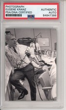 NASA FLIGHT DIRECTOR EUGENE KRANZ SIGNED MISSION CONTROL PHOTO PSA DNA COA AUTO