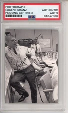 NASA FLIGHT DIRECTOR EUGENE KRANZ SIGNED MISSION CONTROL PHOTO PSA DNA COA AUTO