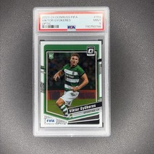 VIKTOR GYOKERES 2023-24 Panini Donruss FIFA Optic SP Rated Rookie #159 PSA 9
