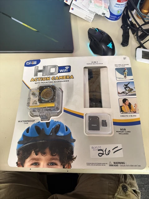 Explore One HD Action Camera w/ WiFi Waterproof Case