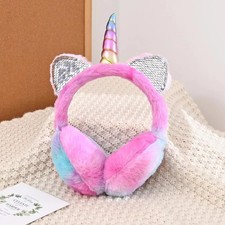 Cute Unicorn Earmuffs Children Kids Cat Ears Lovely Ear-Muffs Cover Warmer Plush