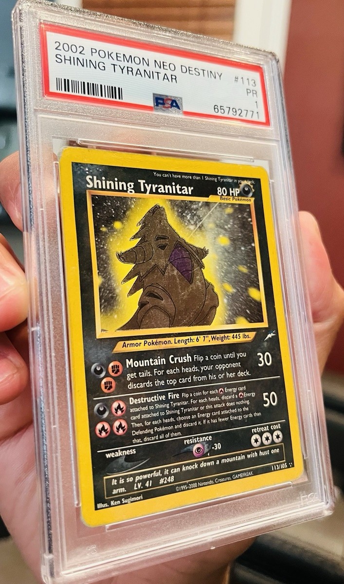 Shining Tyranitar 113/105 Neo Destiny Holo for sale online