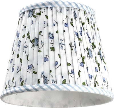 Handmade Pleated Powder Blue Lamp Shades Set of 2 for E26/E27 Base